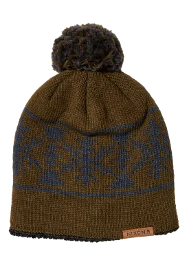 Meister Wool Pom Beanie - Olive / Multi