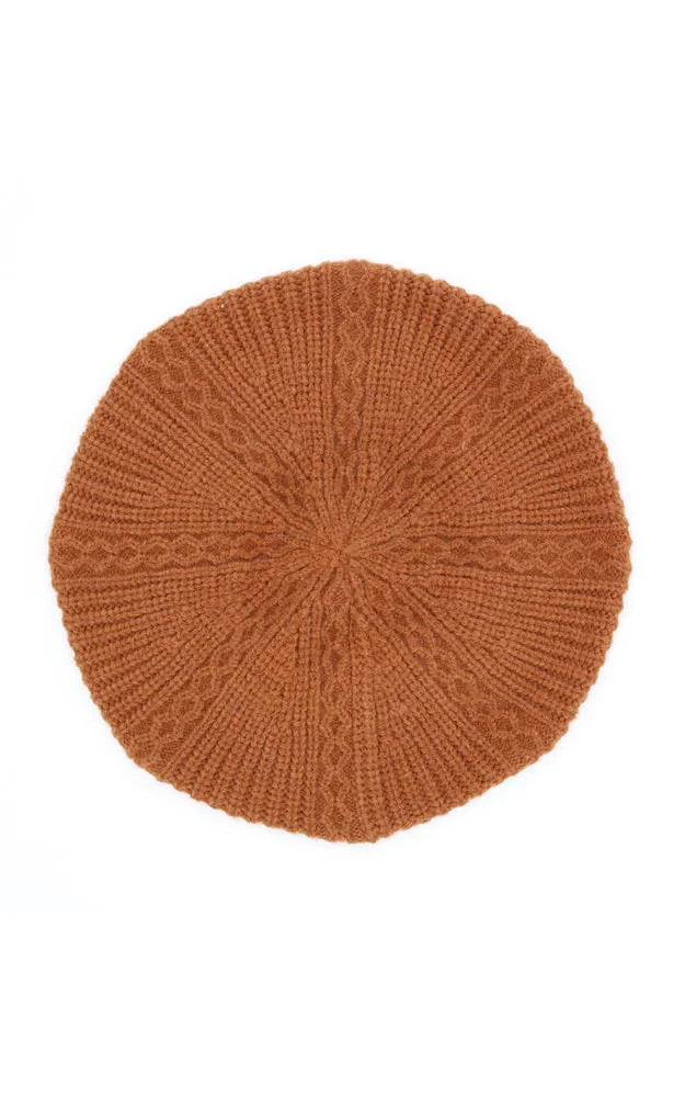 MH0083 SOLID COLOR KNIT BERET HATS