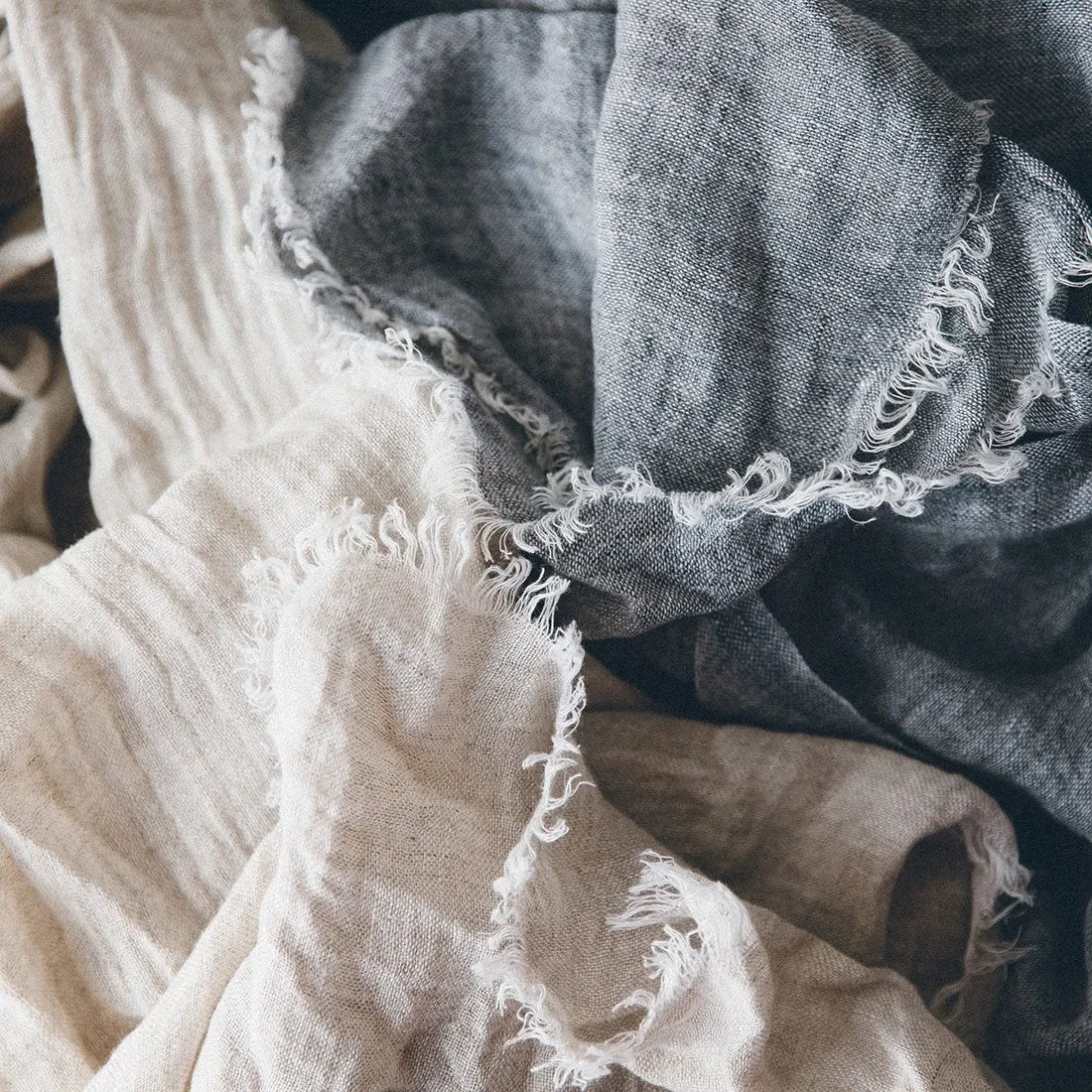 Natural Linen Scarf