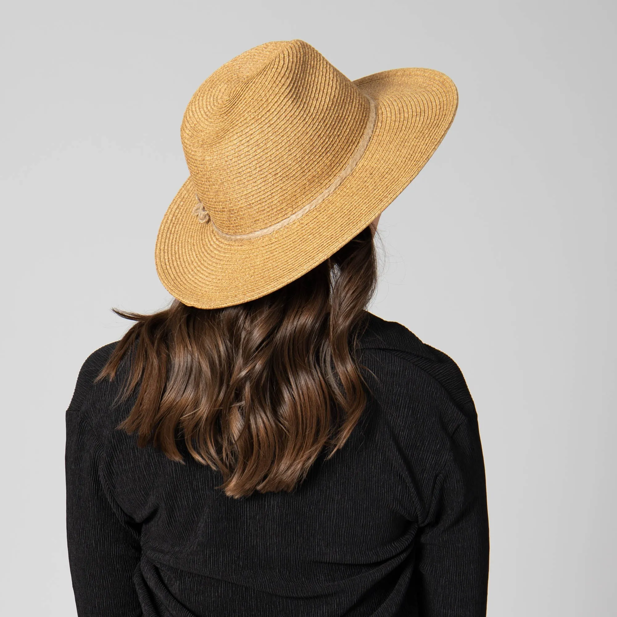 Naturally Sweet - Womens Ultrabraid Fedora with Floral Details