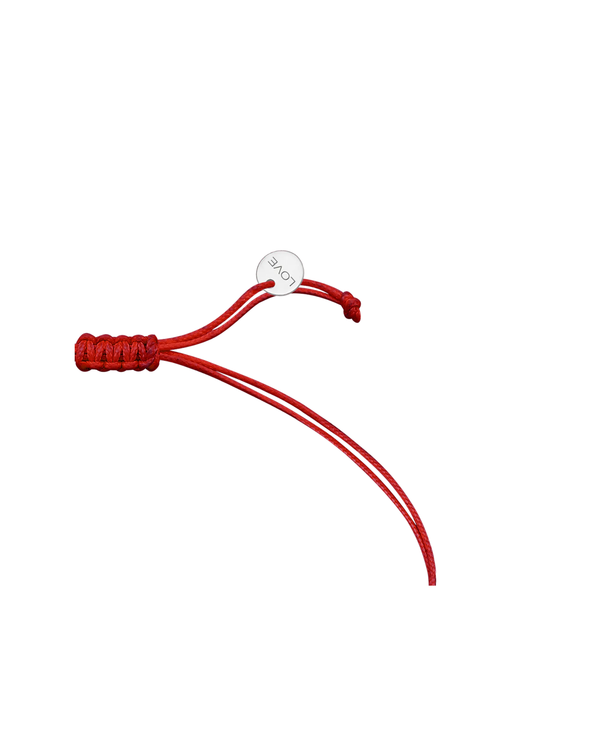 Outlined Hamsa [RED] - 14K White Gold
