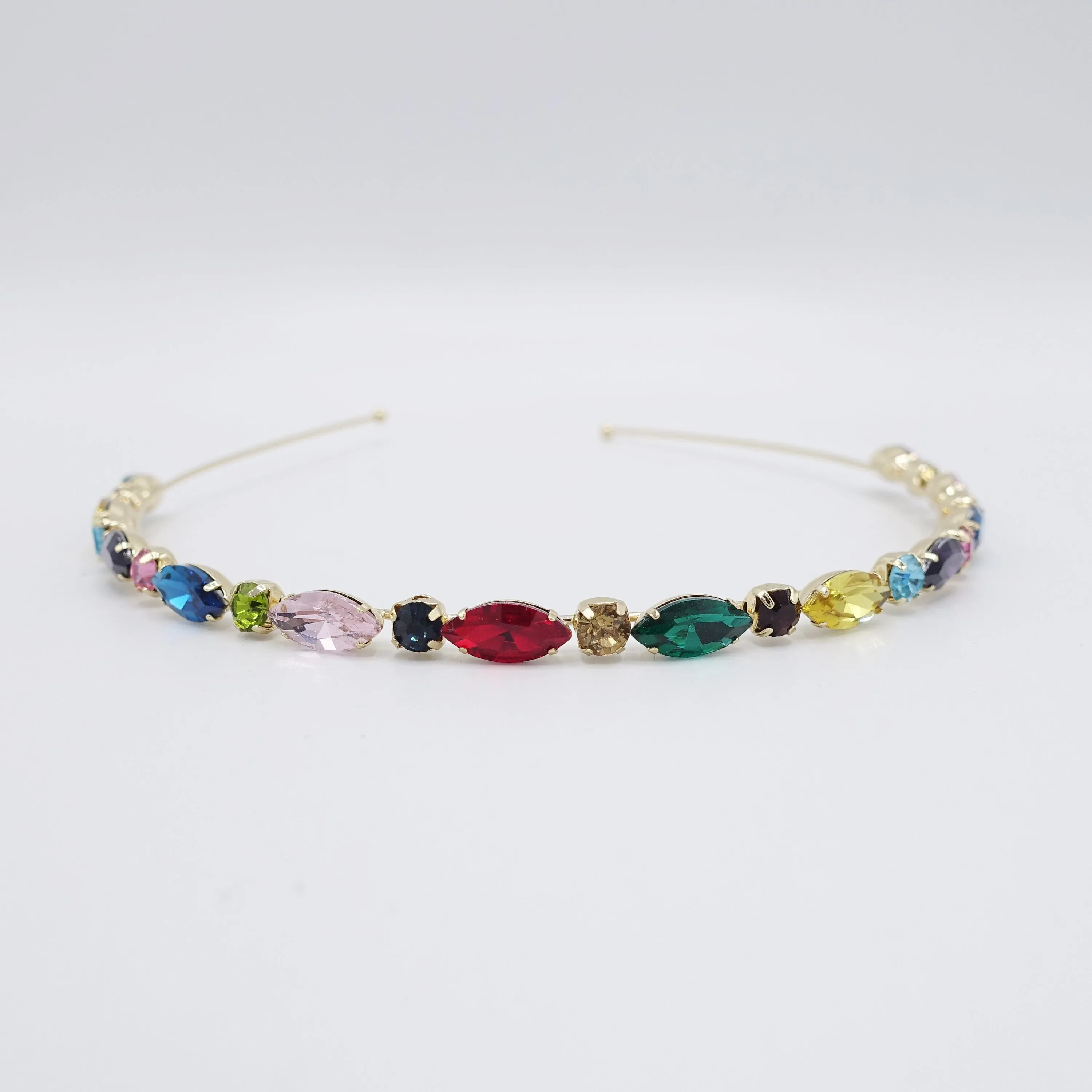 oval glass headband, bling headband, event headband for women