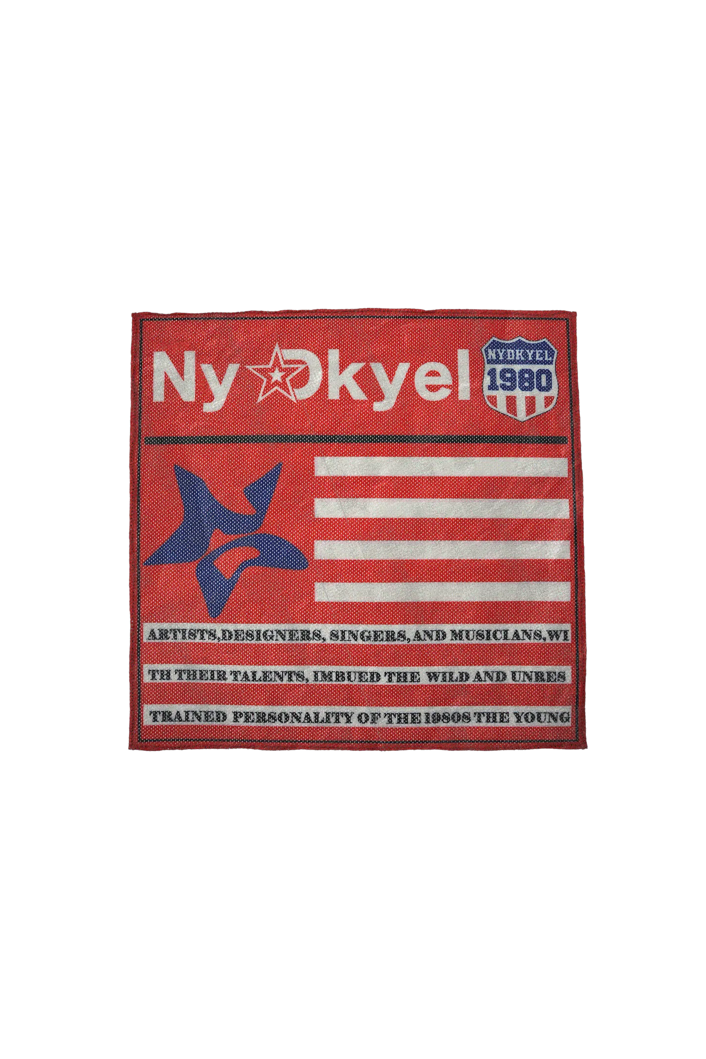 Oversized Flag Mesh Convertible Bandeau Scarf