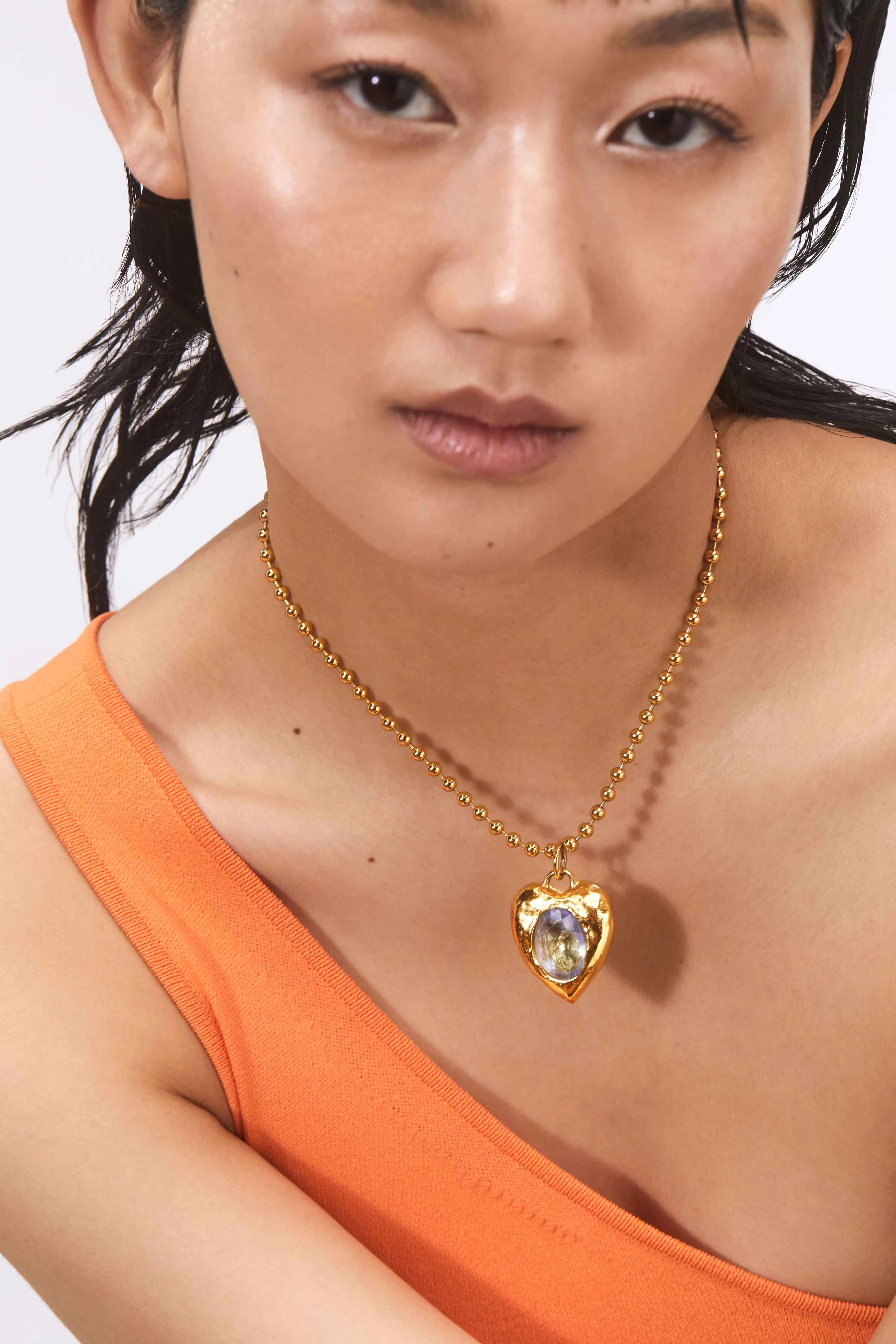 Pacha Necklace in Gold - Crystal