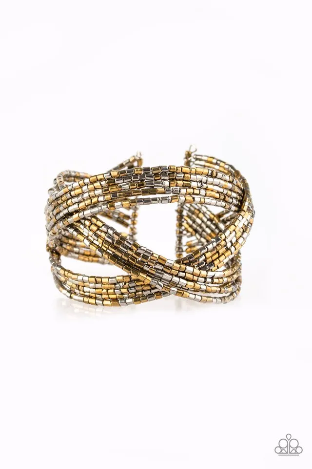 Paparazzi Accessories - Stunning Shooting Stars Multi-Color Bracelet #B38 Peg