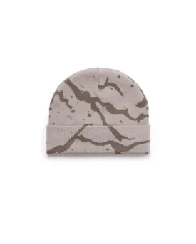 Pattern Beanie Light Brown