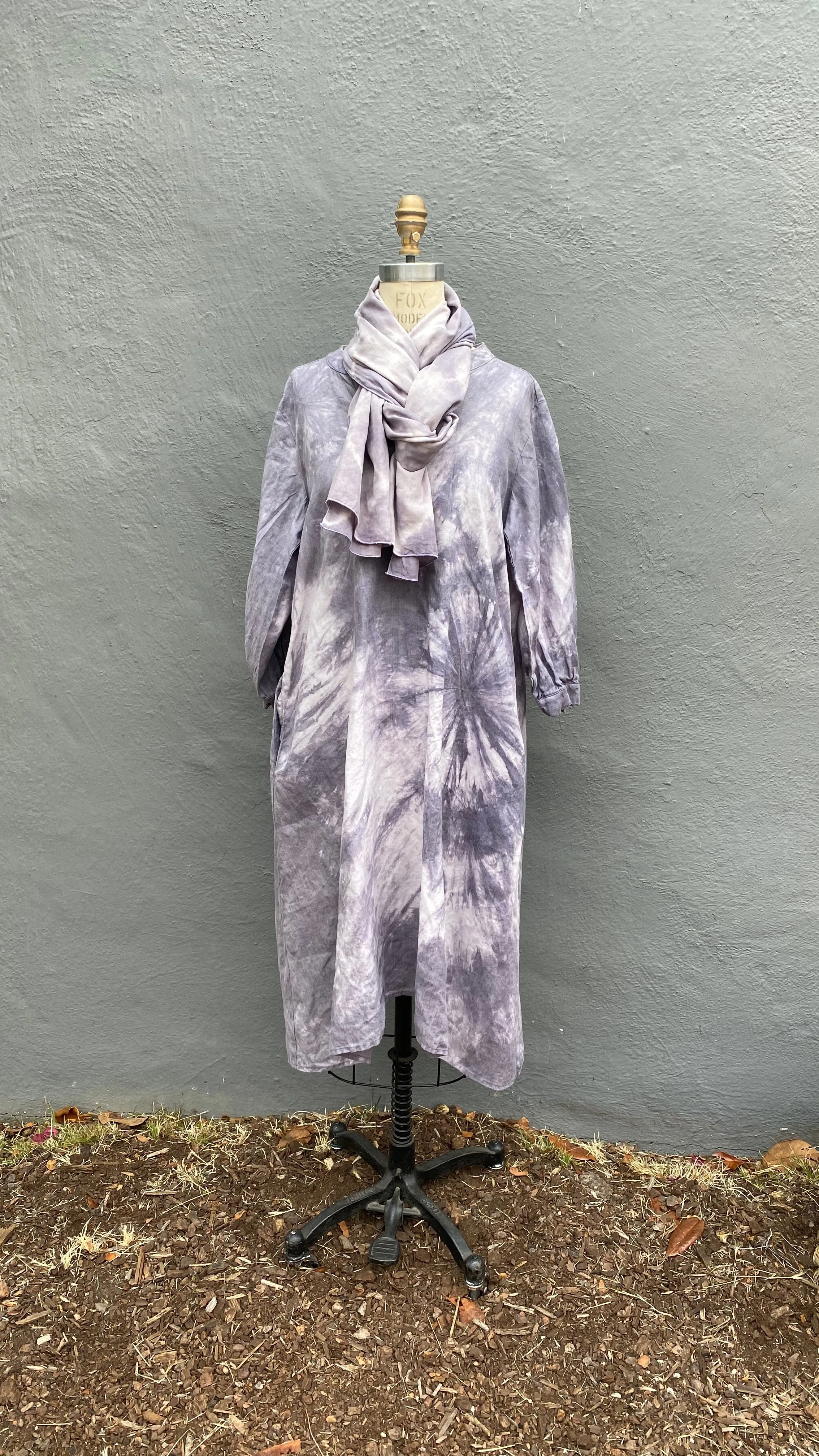 Purple Organic Linen Celeste Dress with Pockets - The Perfect Dress for Every Occasion