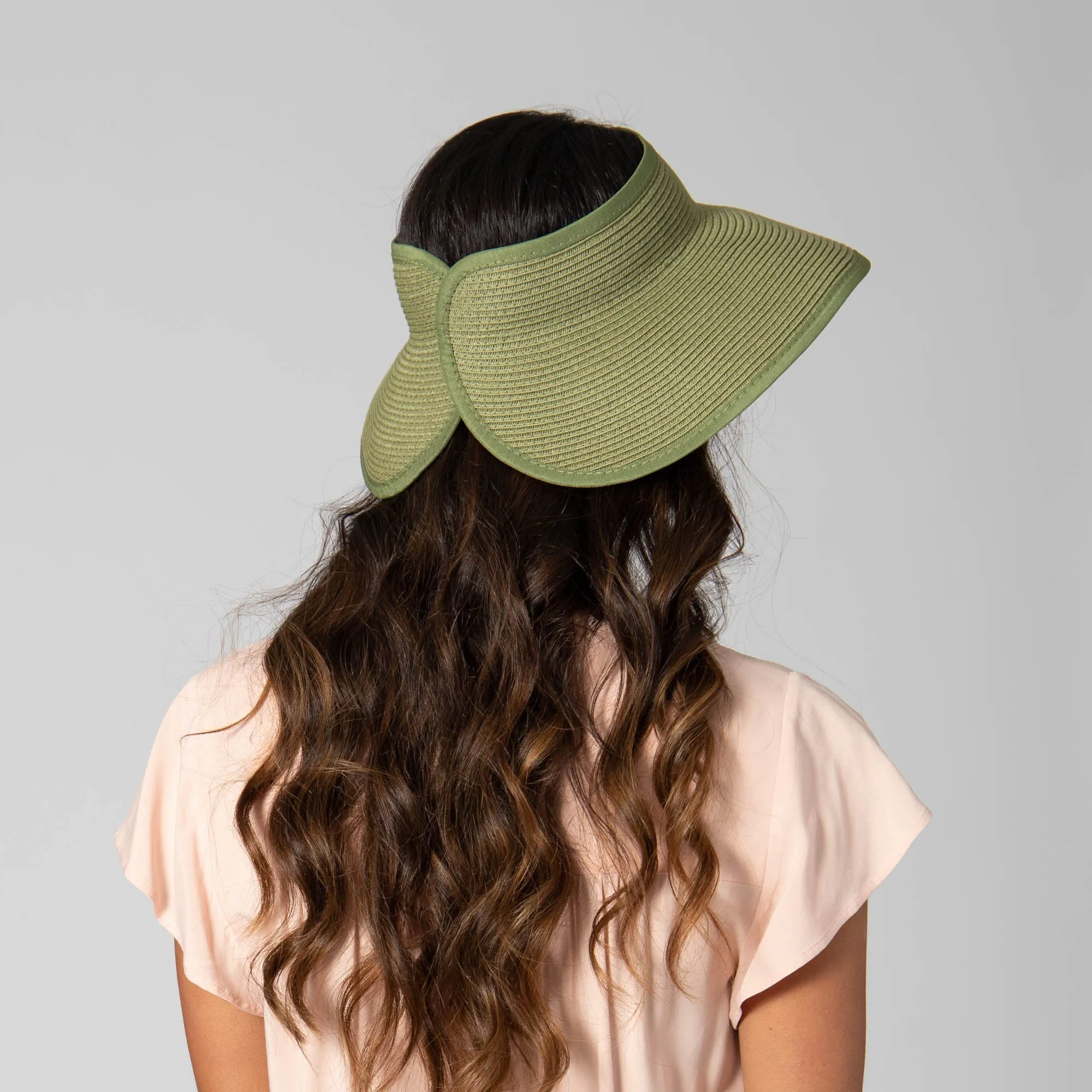 San Diego Hat Company's Signature Women's Ultrabraid Large Brim Visor