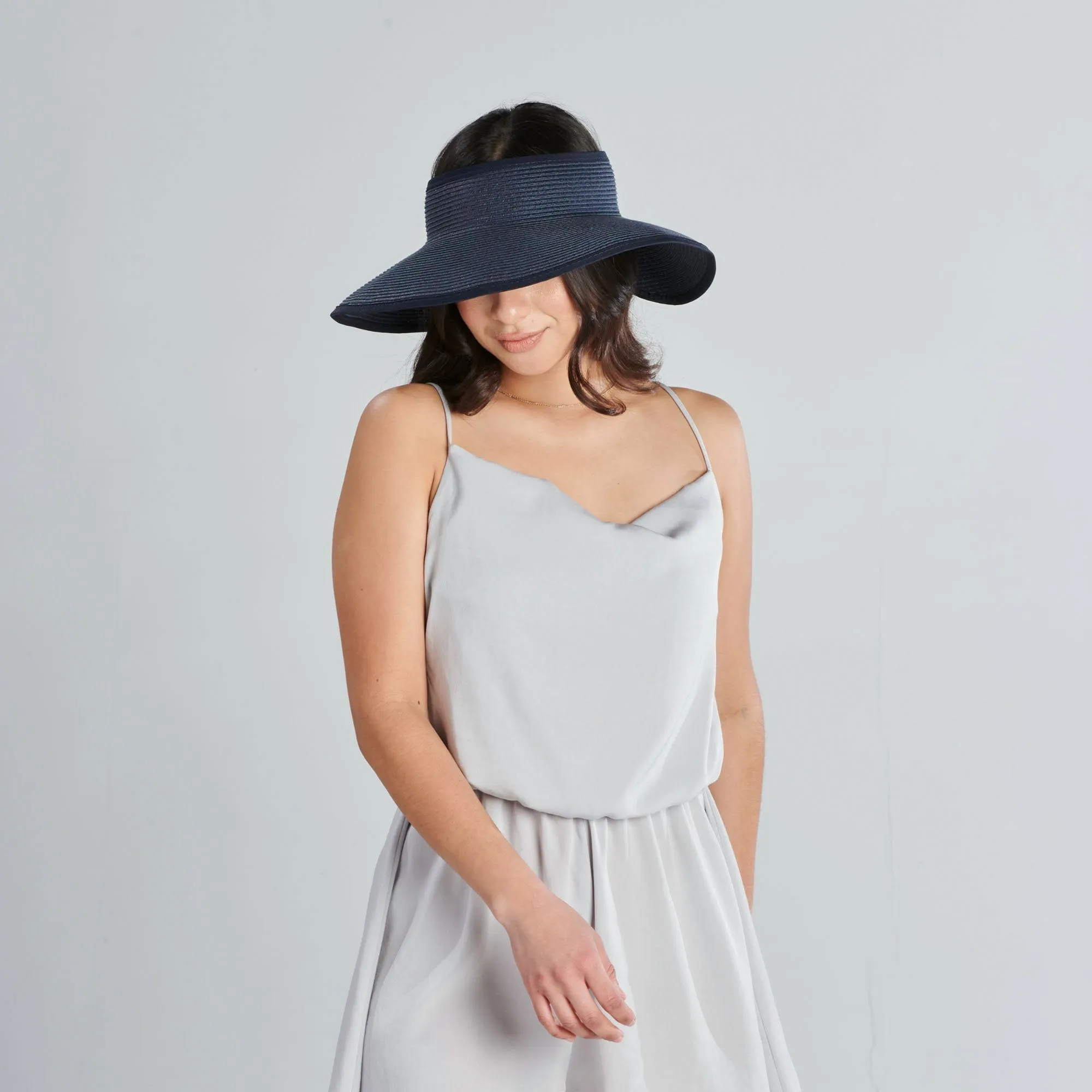 San Diego Hat Company's Signature Women's Ultrabraid Large Brim Visor