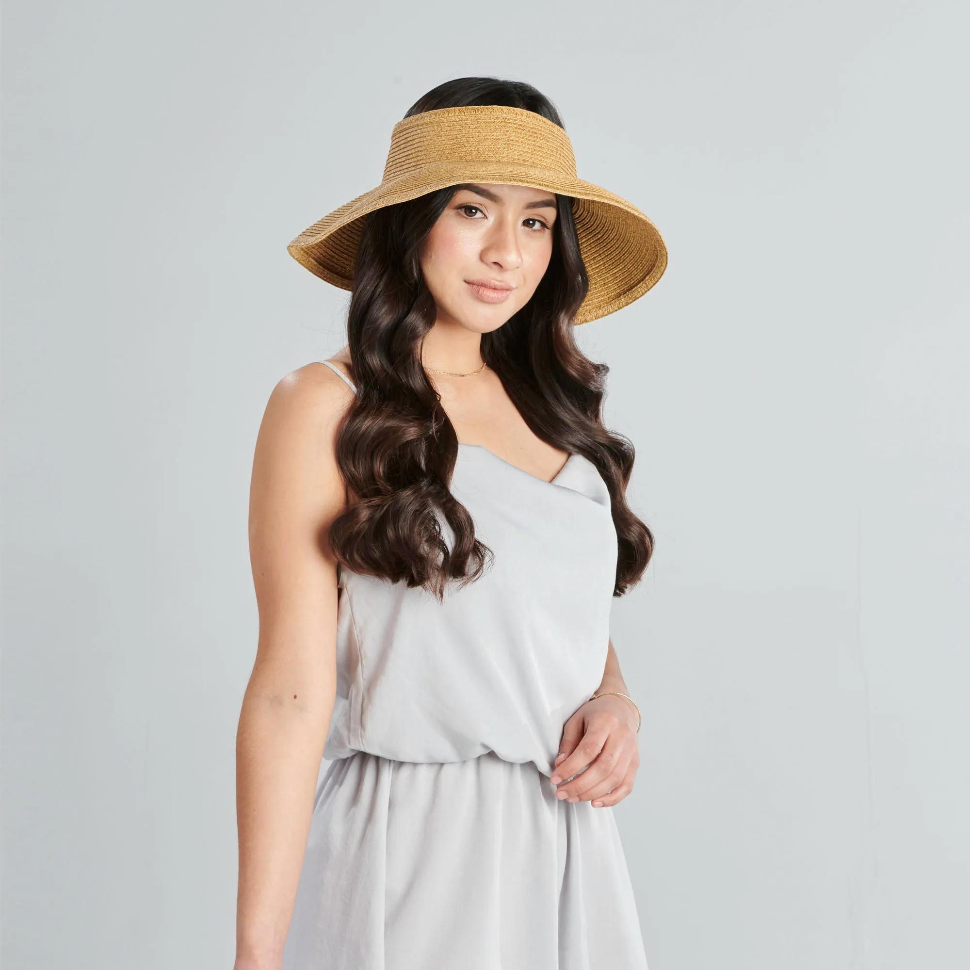 San Diego Hat Company's Signature Women's Ultrabraid Large Brim Visor