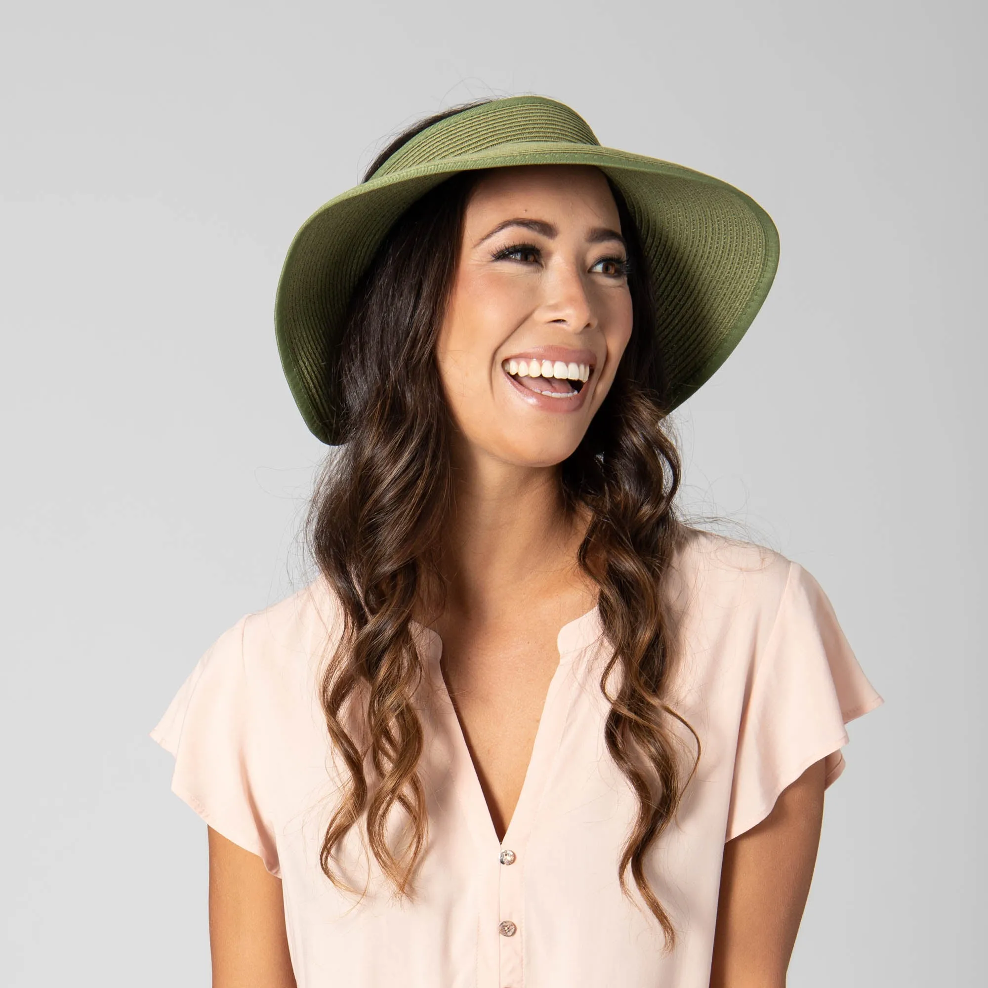 San Diego Hat Company's Signature Women's Ultrabraid Large Brim Visor