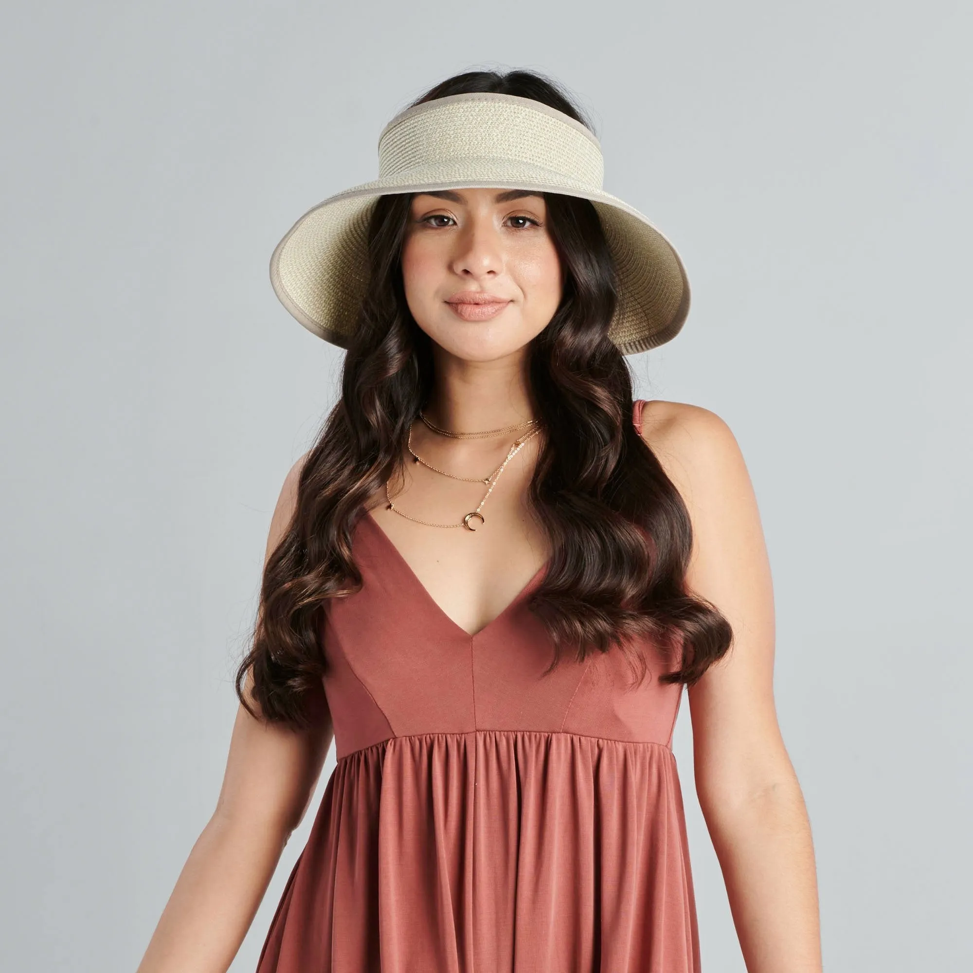 San Diego Hat Company's Signature Women's Ultrabraid Large Brim Visor