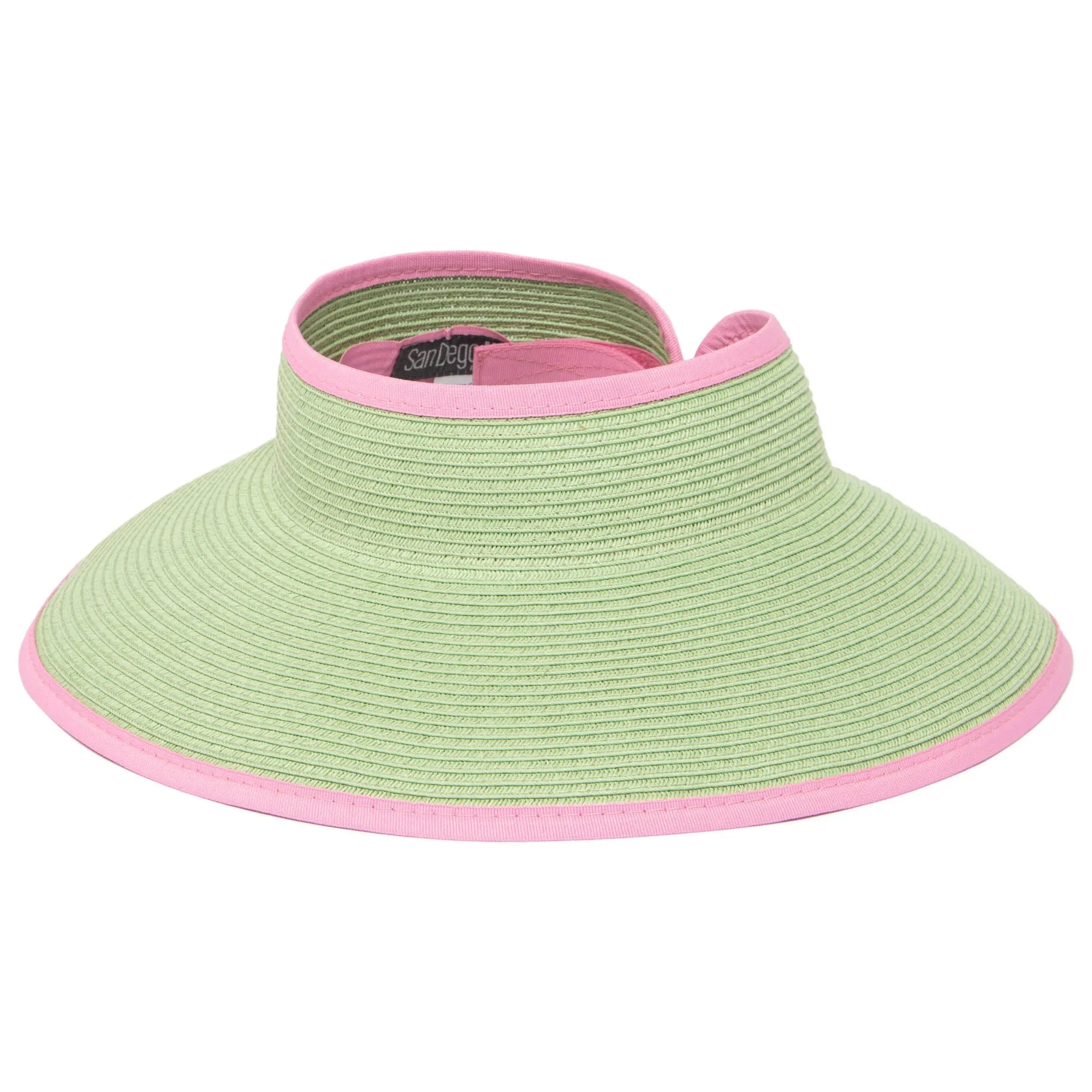 San Diego Hat Company's Signature Women's Ultrabraid Large Brim Visor