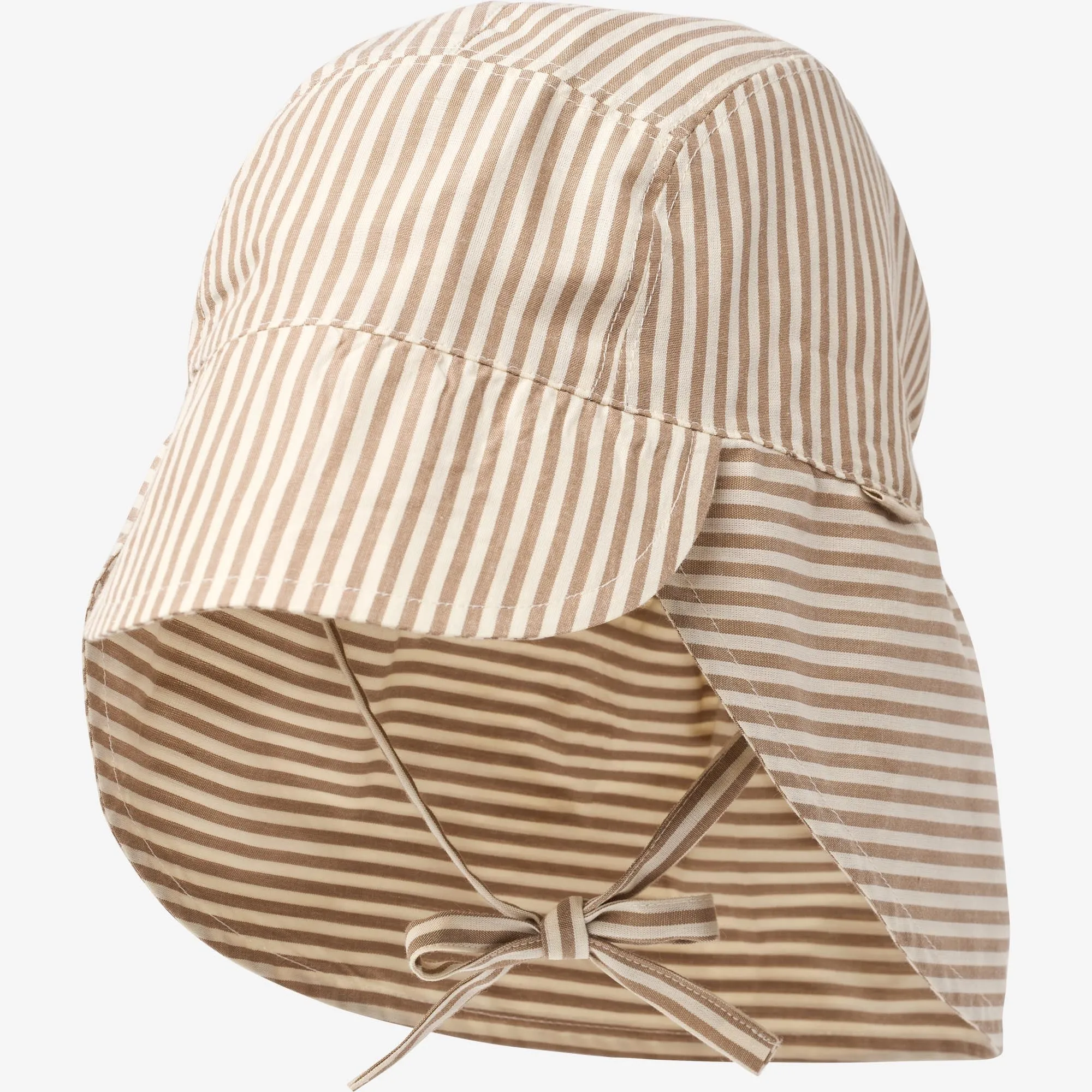 Sun Hat Woven Tonga - cappucino stripe