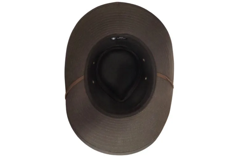The Mackenzie - Cotton Oil cloth - Waterproof Outdoors Hat - Brown