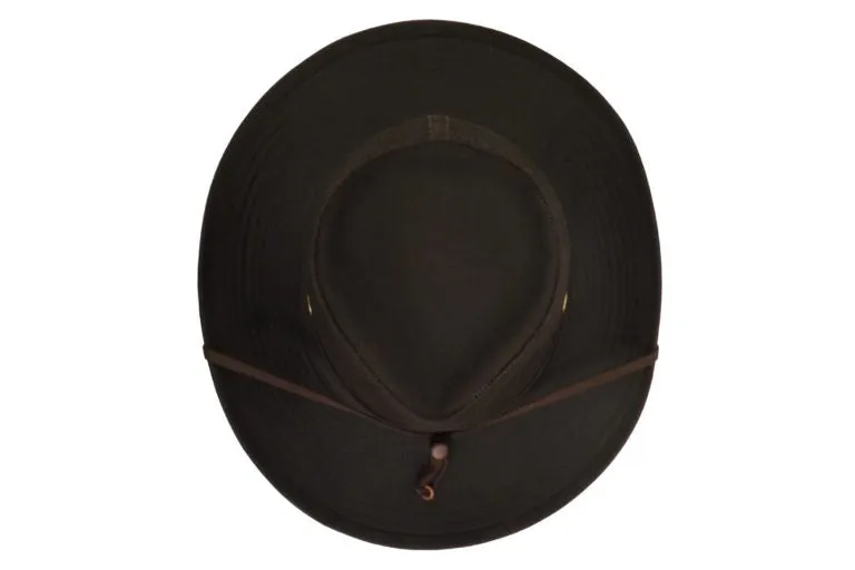 The Mackenzie - Cotton Oil cloth - Waterproof Outdoors Hat - Brown