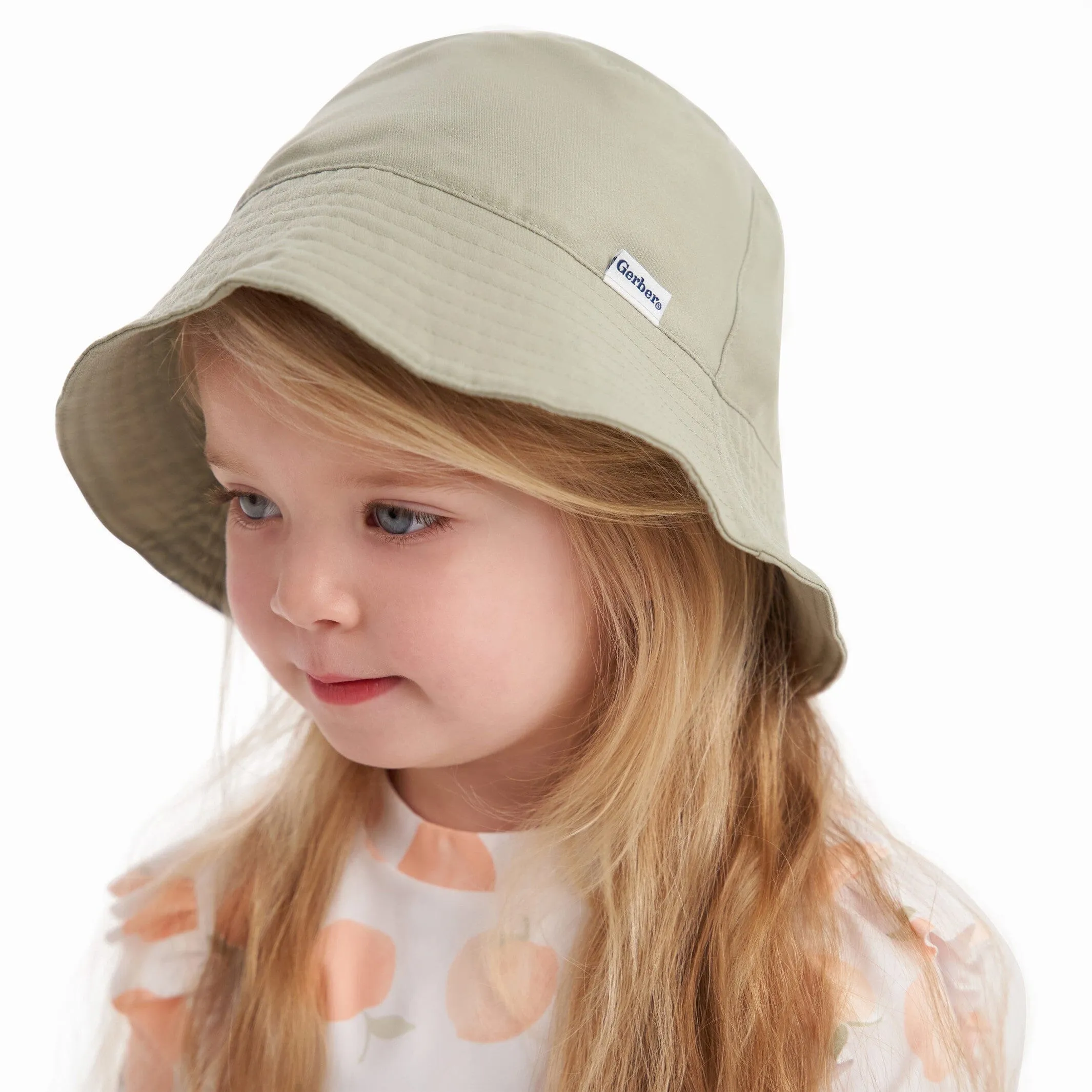 Toddler Neutral UPF 50  Olive Sun Hat