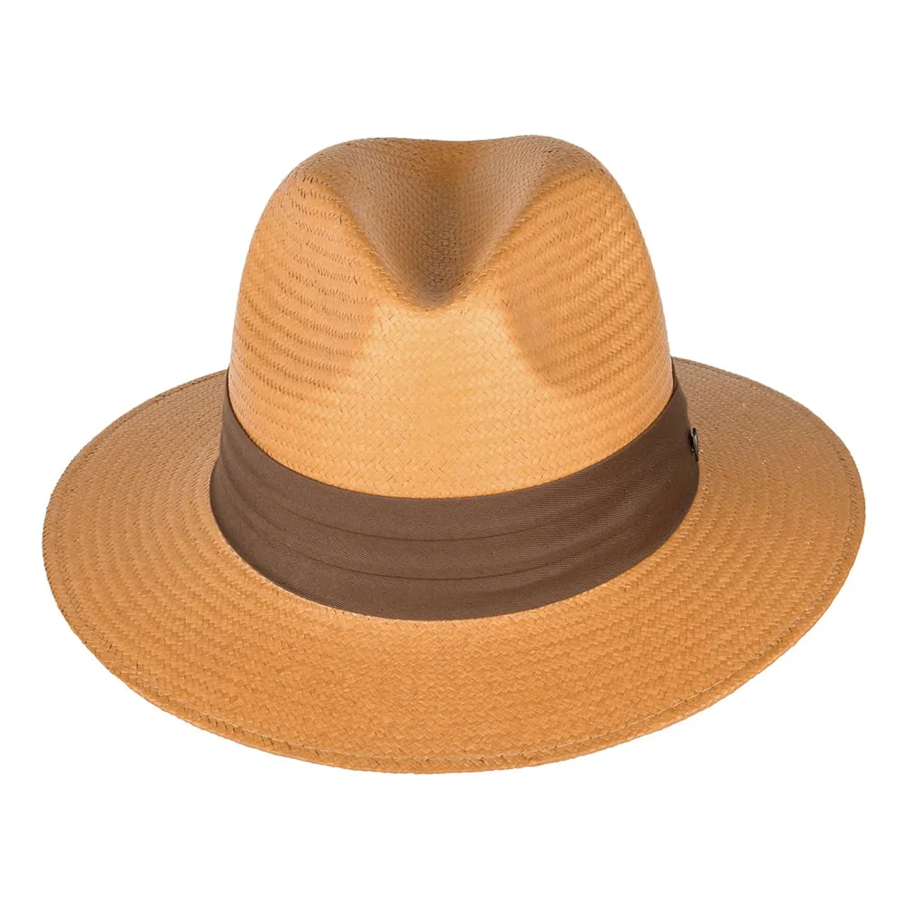 Toyo Safari Fedora with Brown Band - Tan