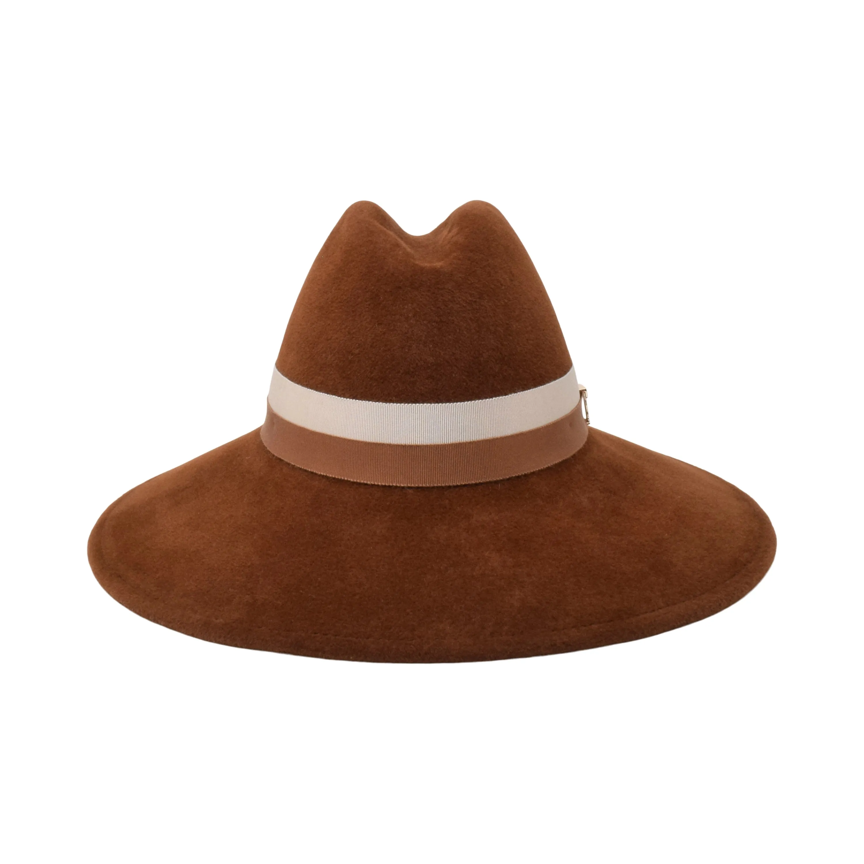 TROY x Gigi Burris Felt Fedora in Cumin