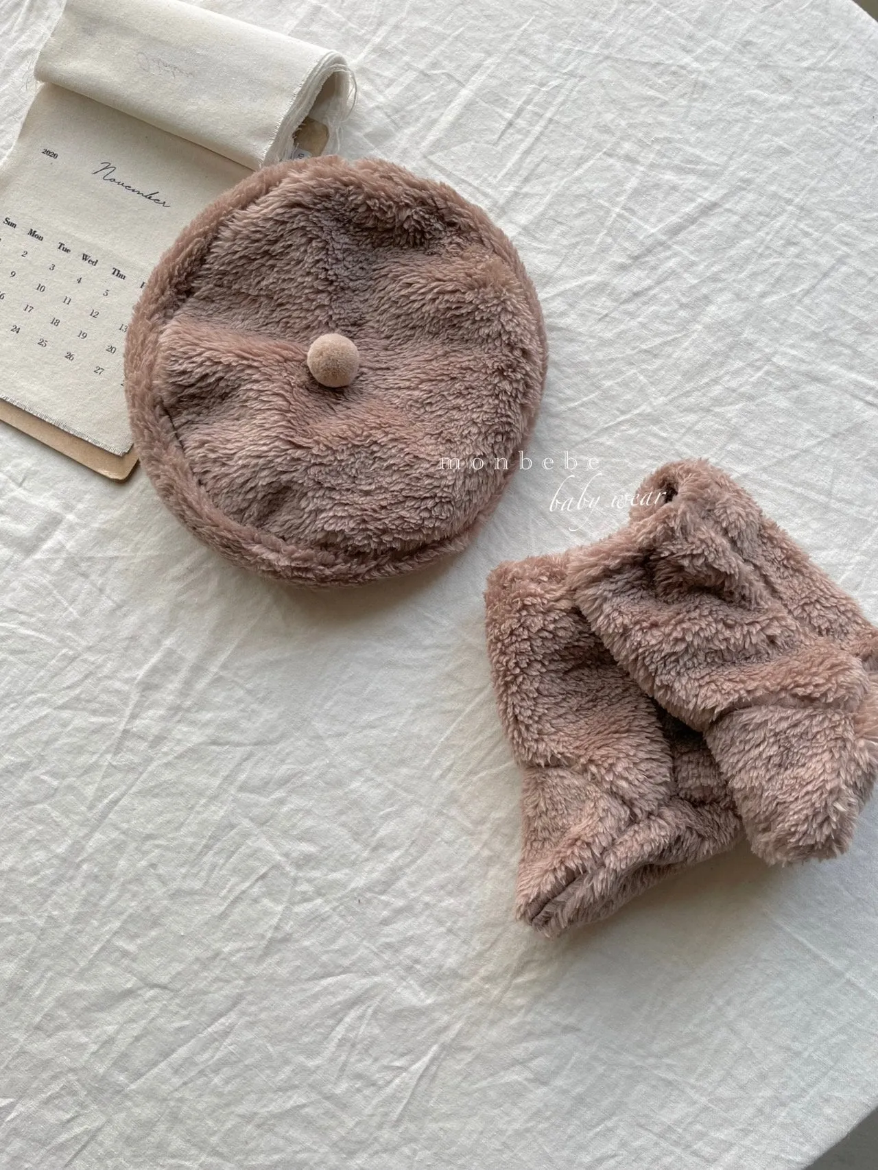 UNISEX MONBEBE TEDDY BABY BERET