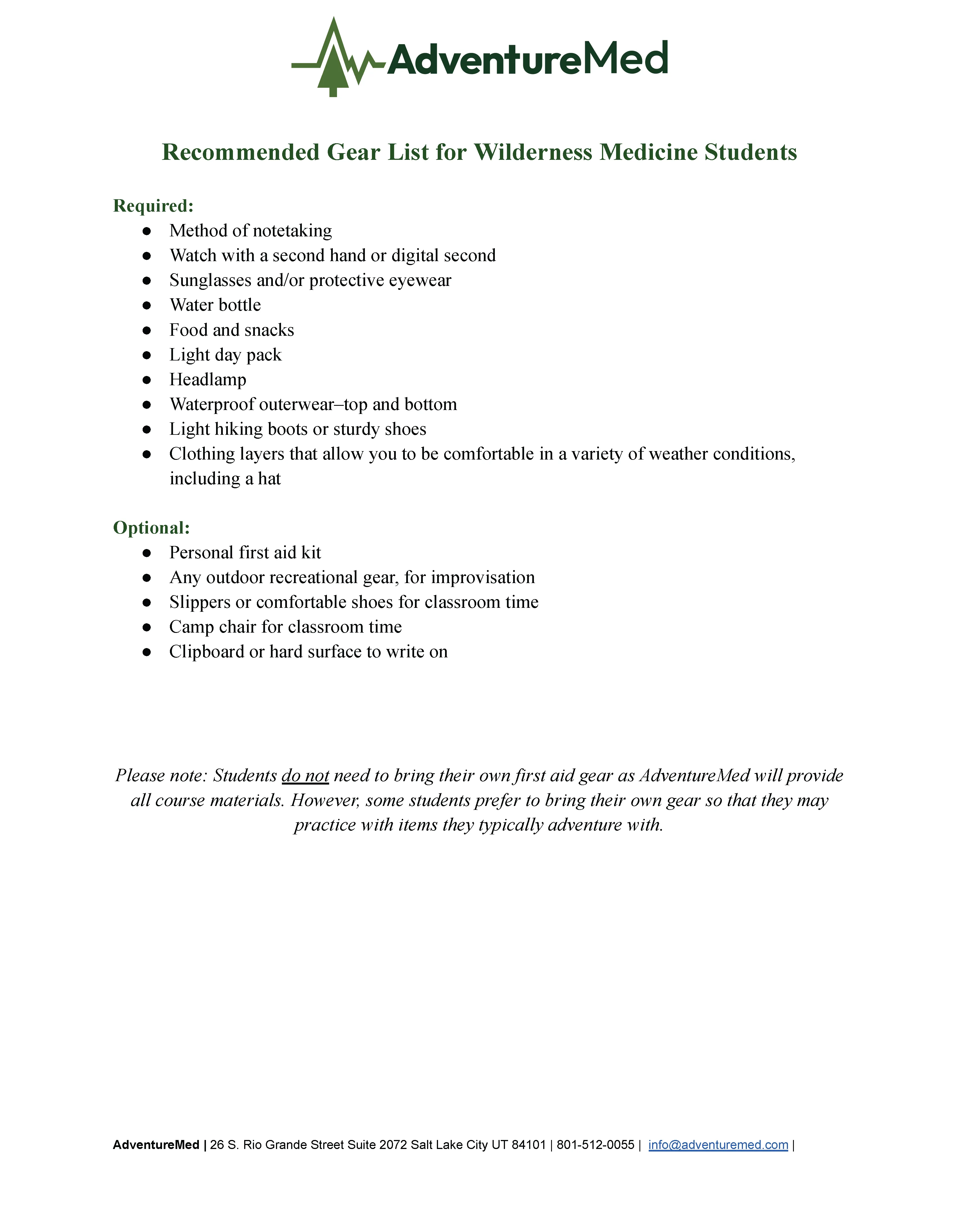Wilderness First Responder "Hybrid"   March 21st - 23rd, 2025