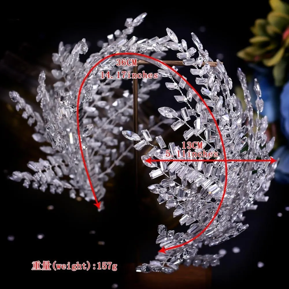 Women Rhinestone Headband / Bride Crown Hair Tiaras