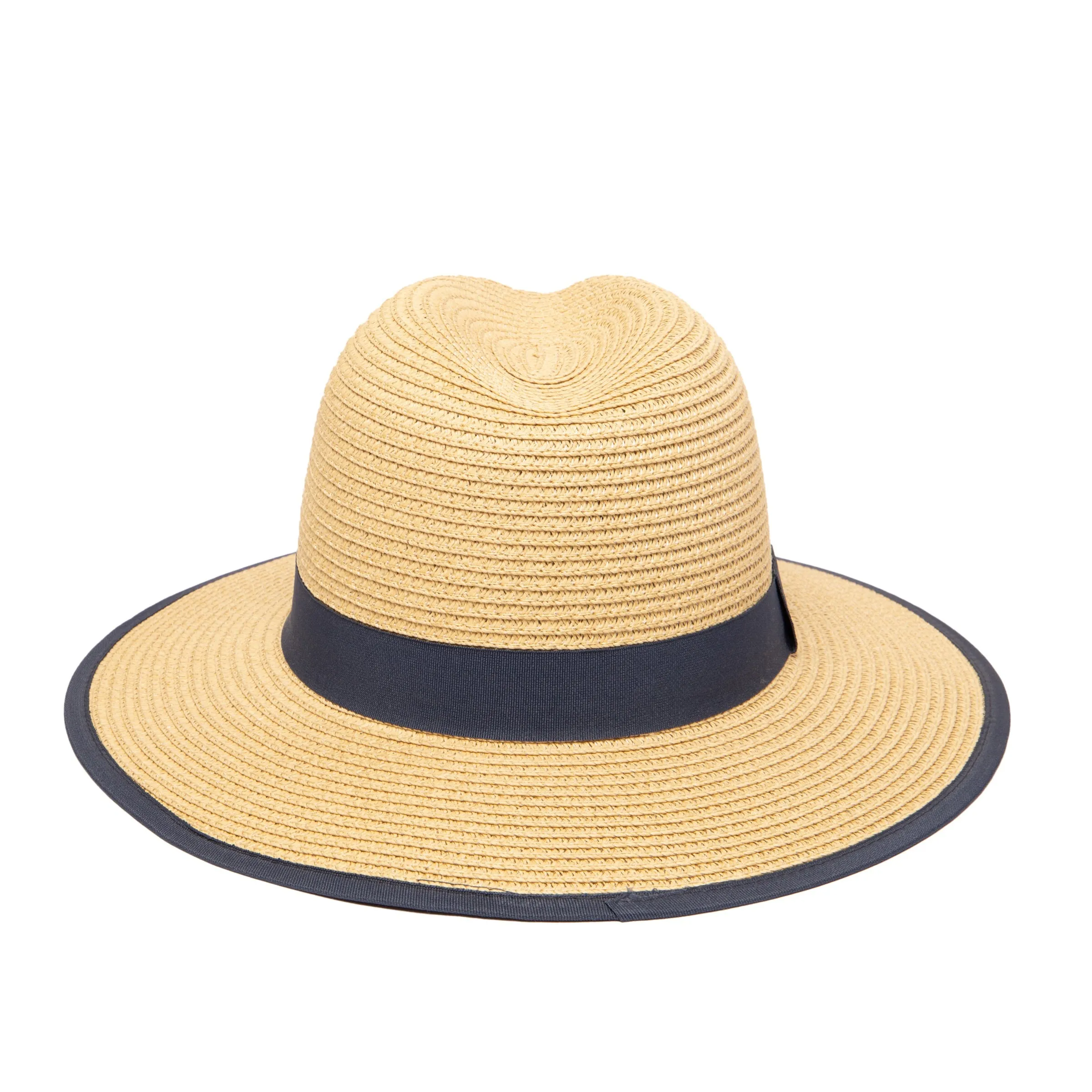 Women's Paperbraid Fedora With Pop Color Grosgrain