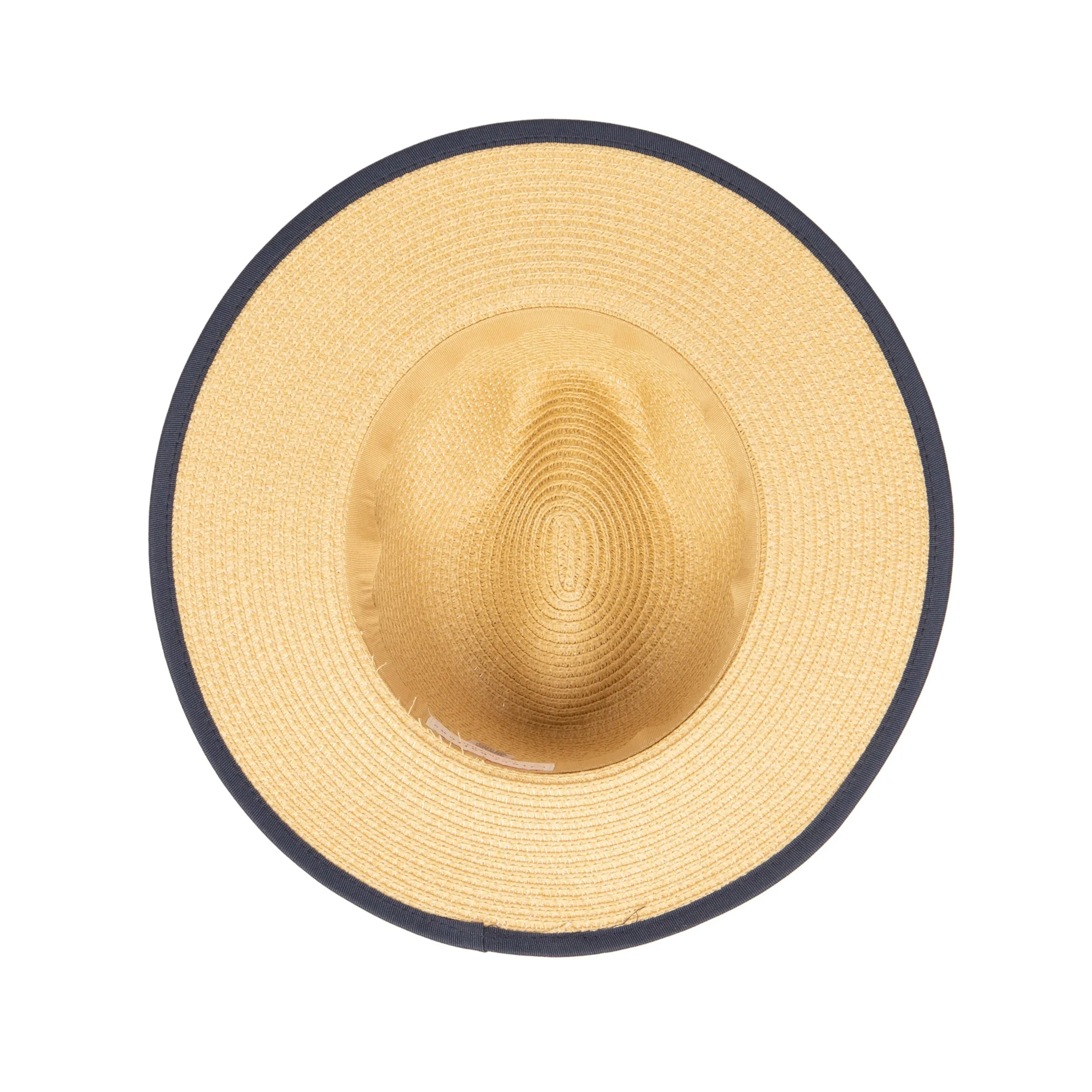 Women's Paperbraid Fedora With Pop Color Grosgrain