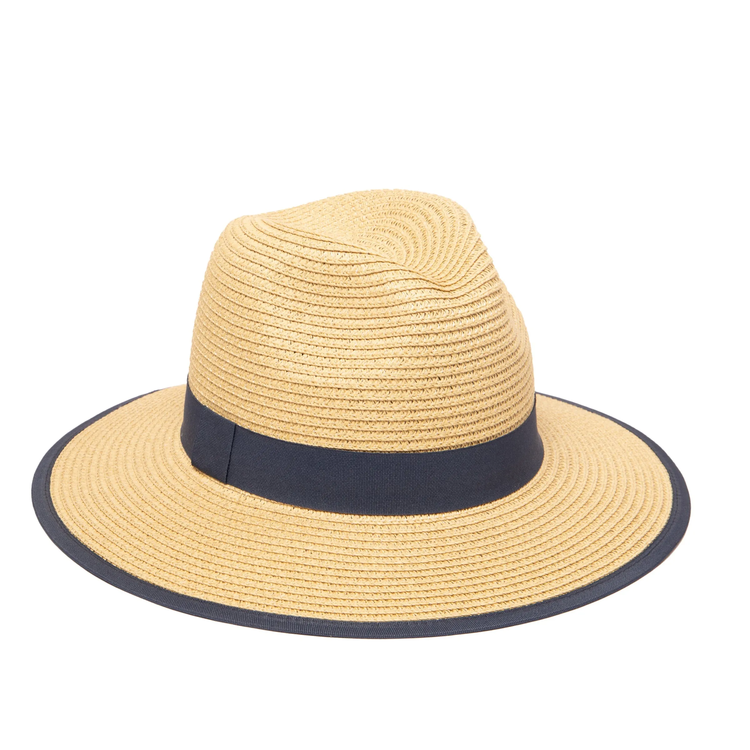Women's Paperbraid Fedora With Pop Color Grosgrain